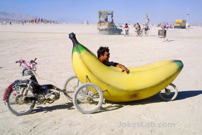 funny car, banana car